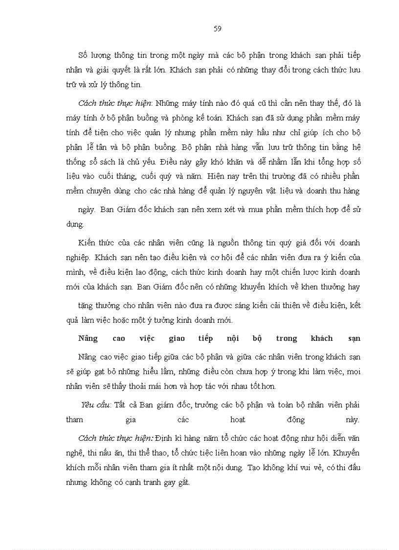 image for page Giải pháp đẩy mạnh hoạt động marketing nội bộ tại khách sạn Holidays Hà Nội