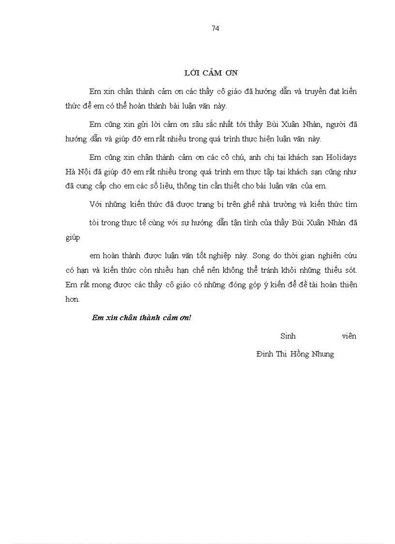 image for page Giải pháp đẩy mạnh hoạt động marketing nội bộ tại khách sạn Holidays Hà Nội
