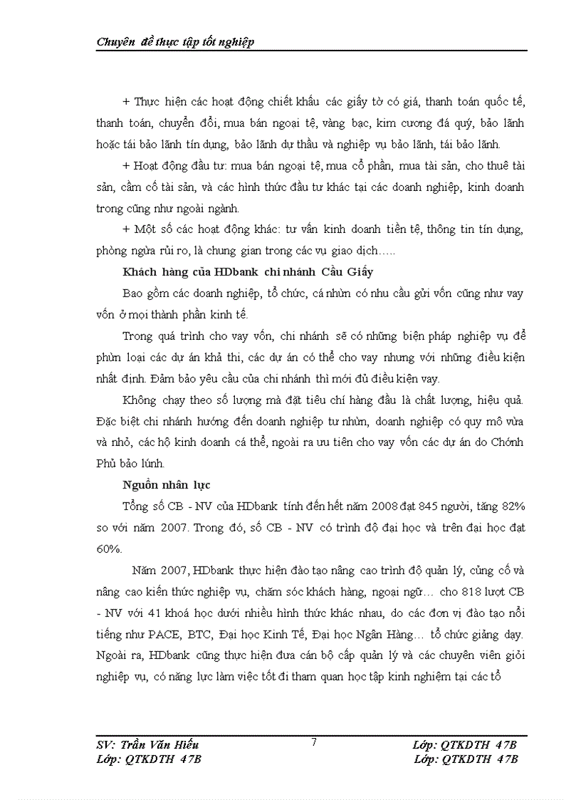 image for page Thực trạng và giải pháp tăng cường huy động vốn của HDbank chi nhánh Cầu Giấy