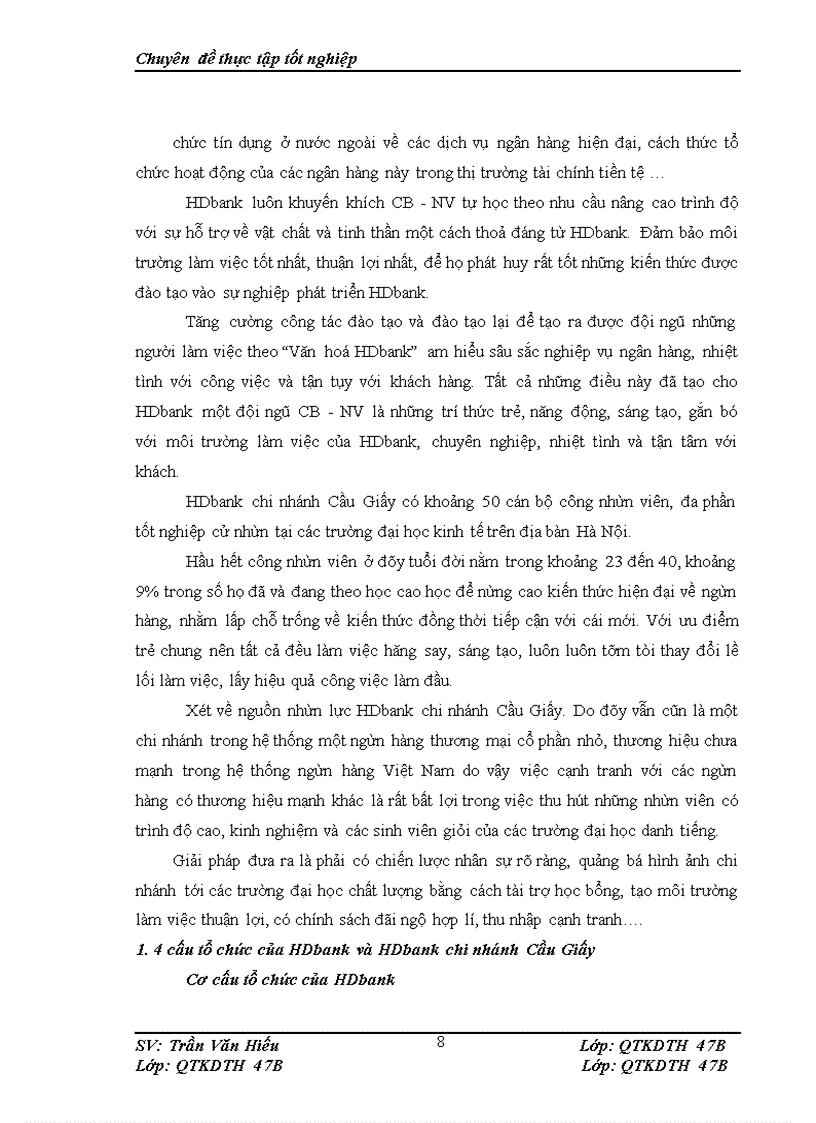 image for page Thực trạng và giải pháp tăng cường huy động vốn của HDbank chi nhánh Cầu Giấy