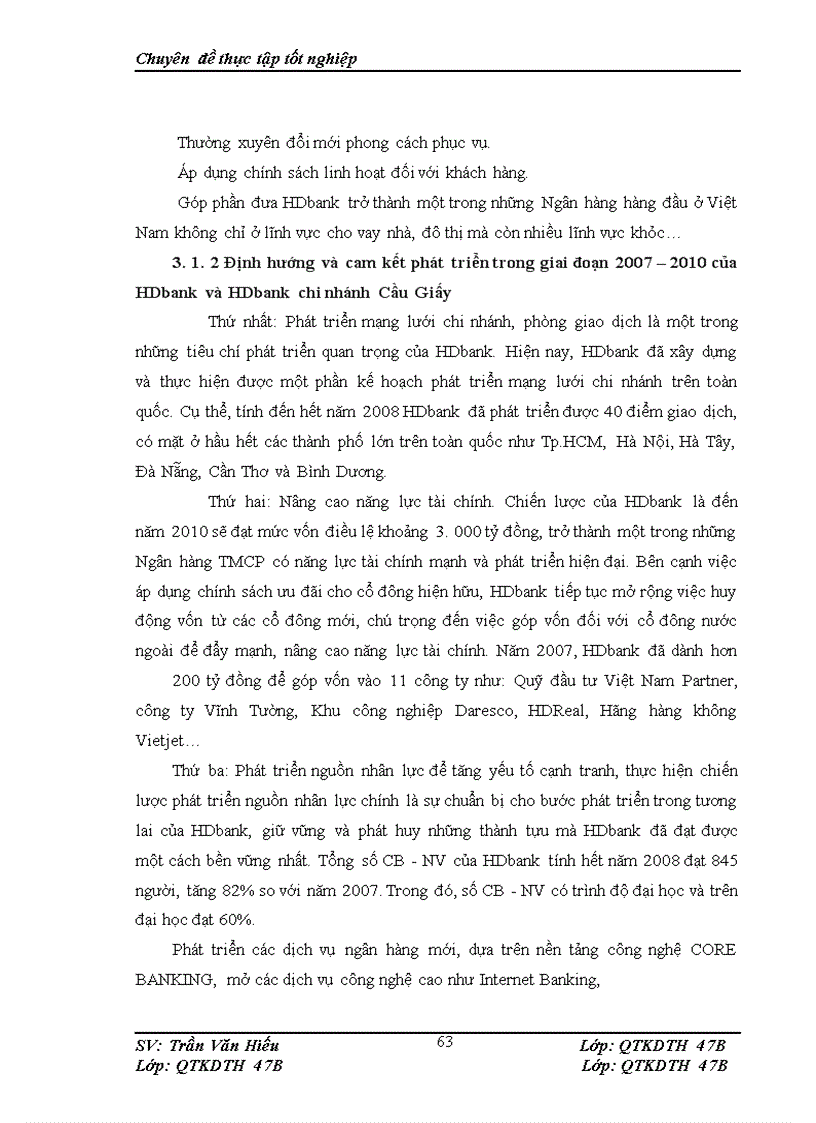 image for page Thực trạng và giải pháp tăng cường huy động vốn của HDbank chi nhánh Cầu Giấy