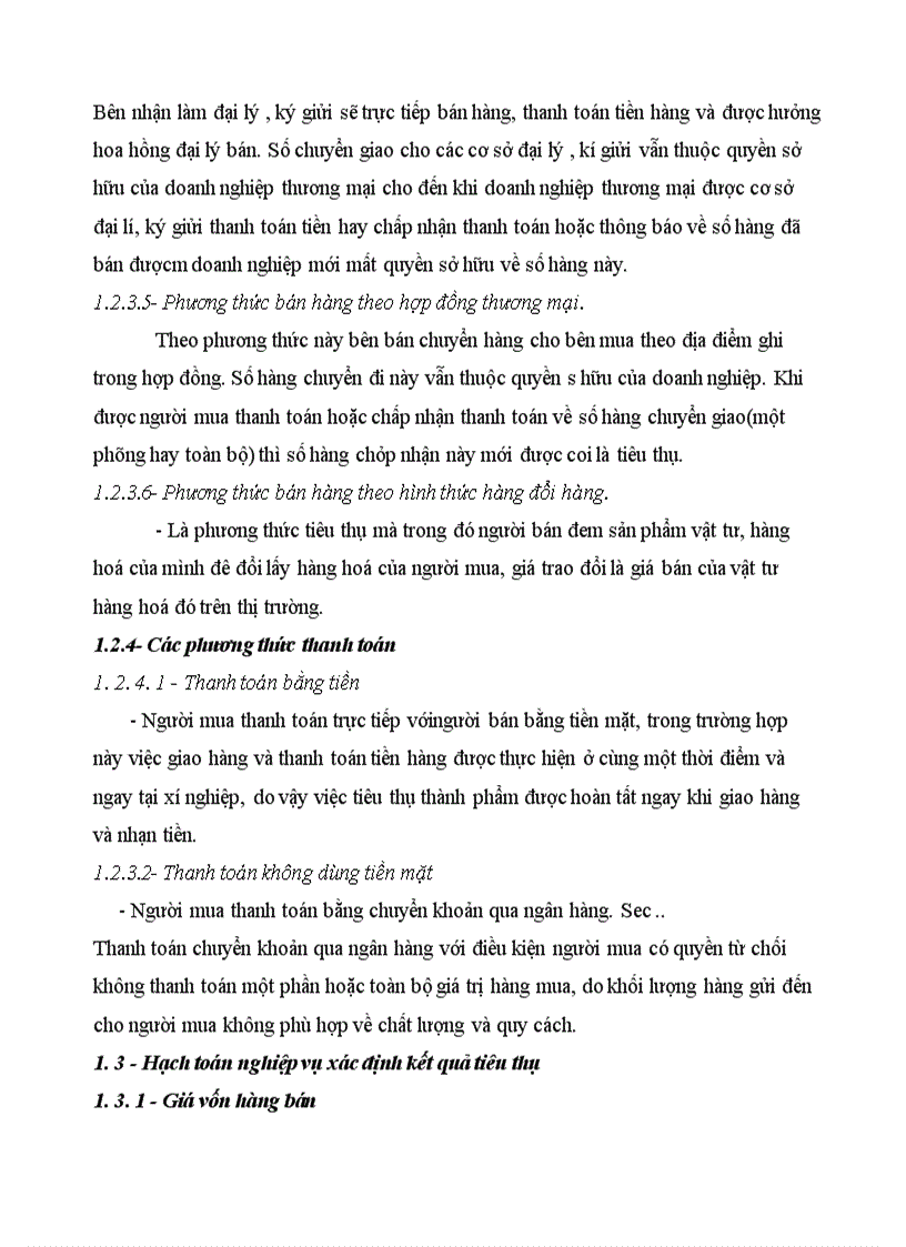 image for page Tổ chức hạch toán thành phẩm, tiêu thụ thành phẩm ở công ty rau quả việt nam