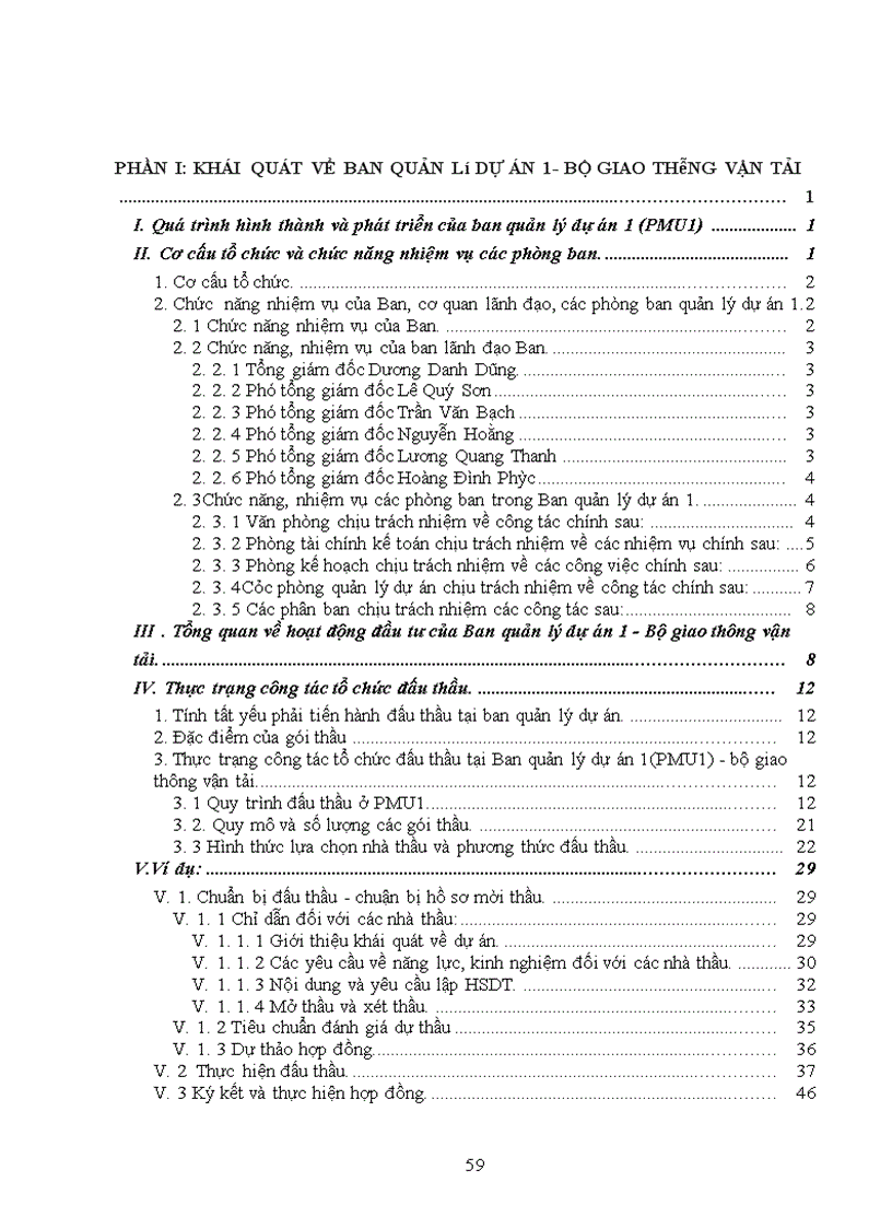 image for page Khái quát về ban quản lý dự án 1- bộ giao thông vận tải