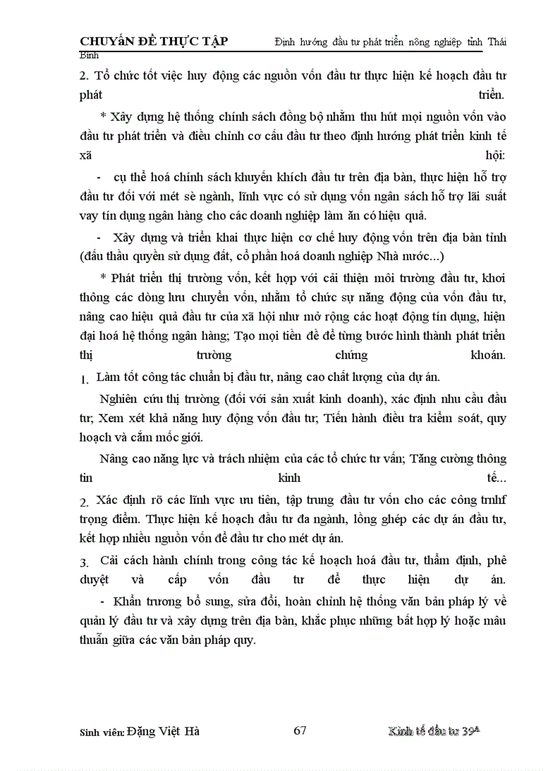 image for page Định hướng đầu tư phát triển nông nghiệp tỉnh Thái Bình