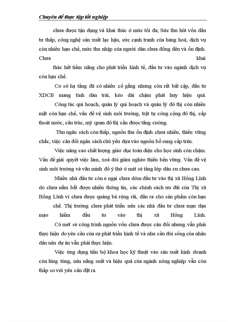 image for page Thực trạng và giải pháp sử dụng hiệu quả vốn đầu tư từ ngân sách cho đầu tư phát triển trên địa bàn thị xã Hồng Lĩnh (tỉnh Hà Tĩnh) giai đoạn 2000 - 2010