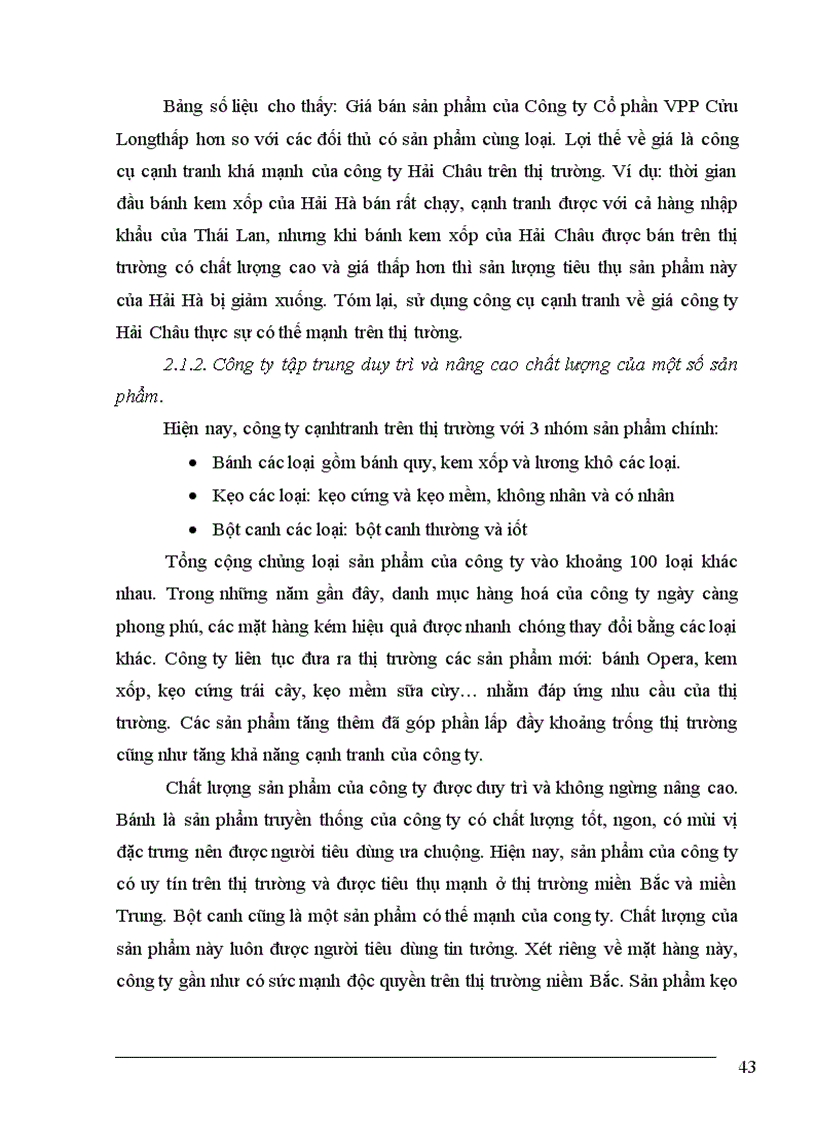 image for page Một số biện pháp nâng cao khả năng cạnh tranh của công ty bánh kẹo Hải Châu