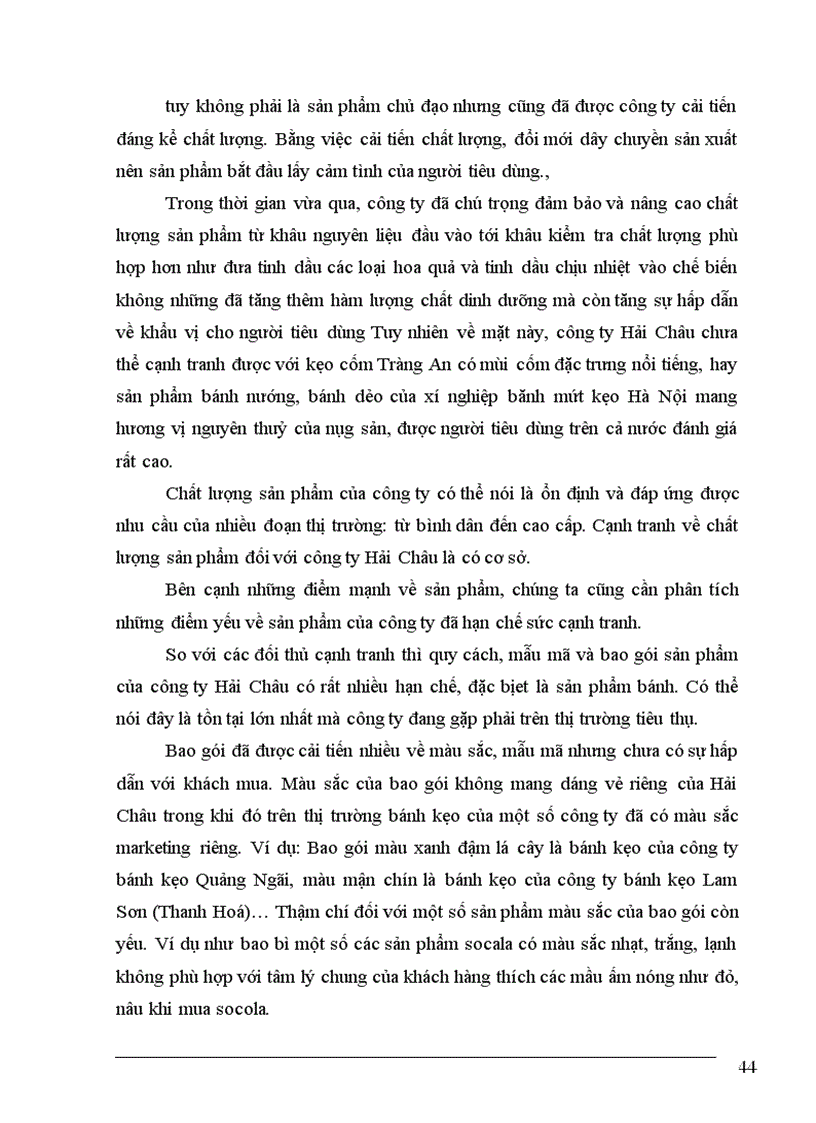 image for page Một số biện pháp nâng cao khả năng cạnh tranh của công ty bánh kẹo Hải Châu