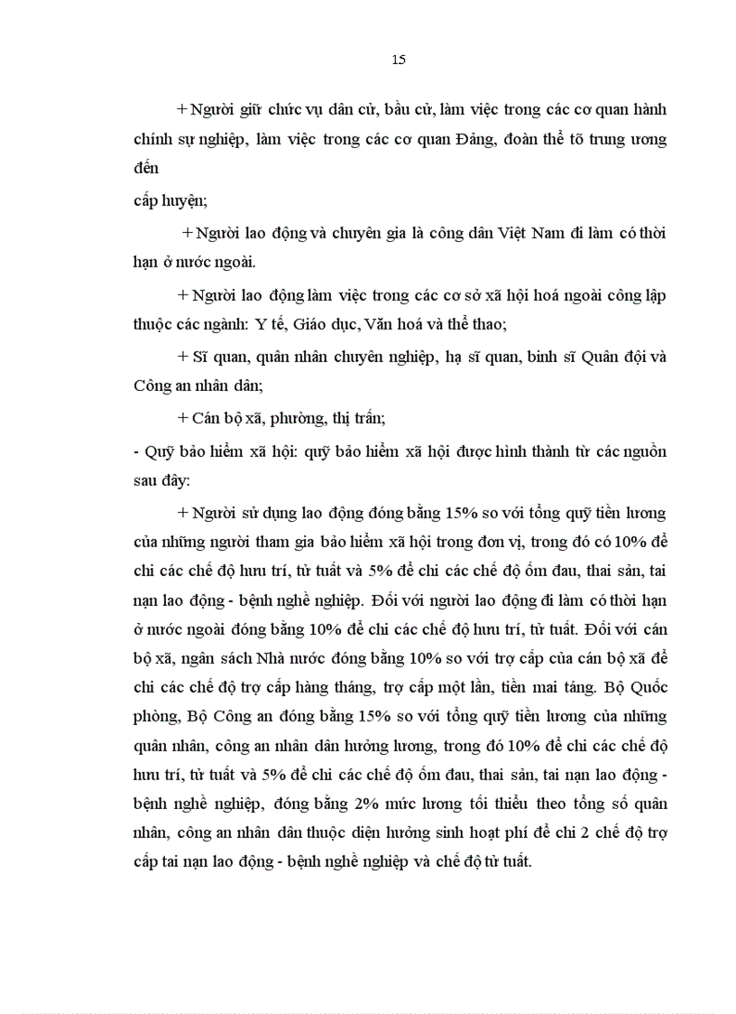 image for page Vấn đề bảo hiểm xã hội tự nguyện và vấn đề tham gia đóng góp vào Quỹ bảo hiểm xã hội của người sử dụng lao động, người lao động và hình thành Quỹ bảo hiểm xã hội