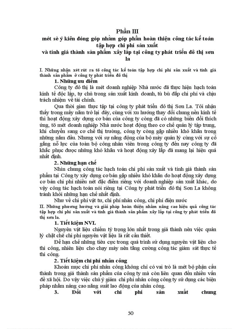 image for page Công tác tập hợp chi phí sản xuất tính giá thành sản phẩm xây lặp tại công ty phát triển đô thị Sơn La