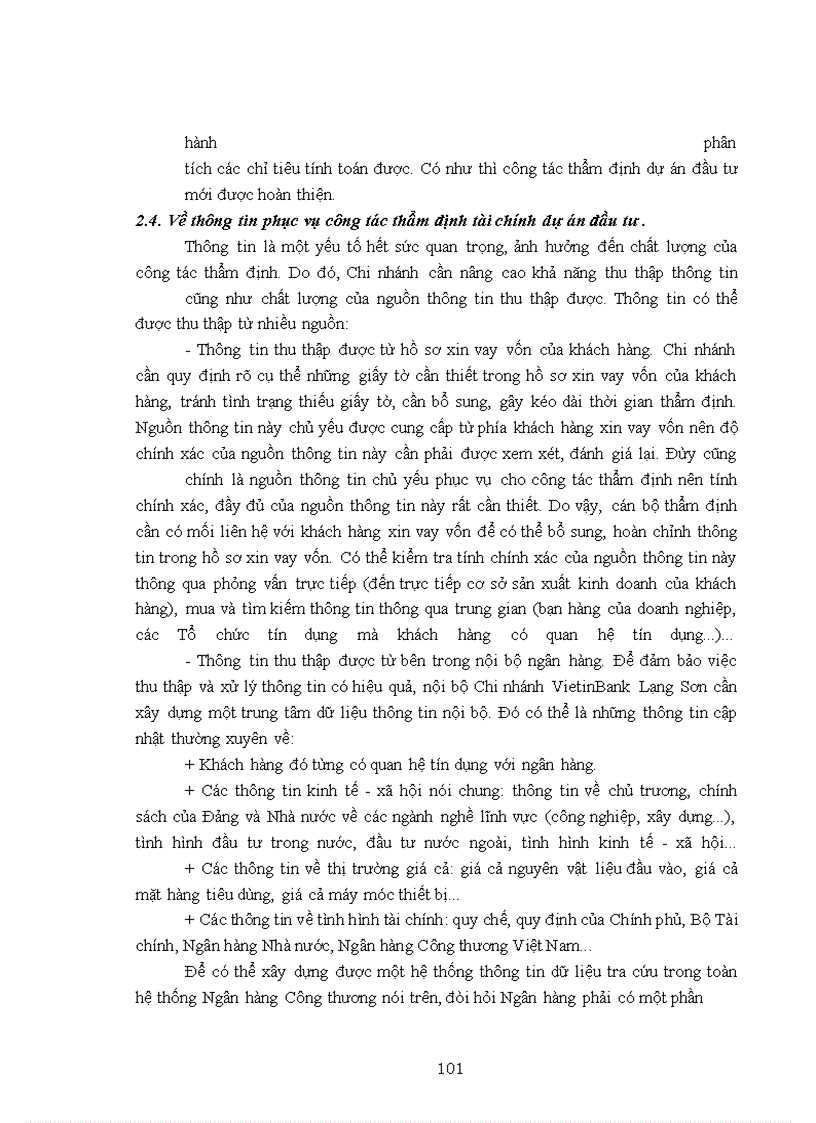 image for page Giải pháp hoàn thiện công tác thẩm định tài chính dự án đầu từ tại chi nhánh ngân hàng công thươnG LẠNG SƠN