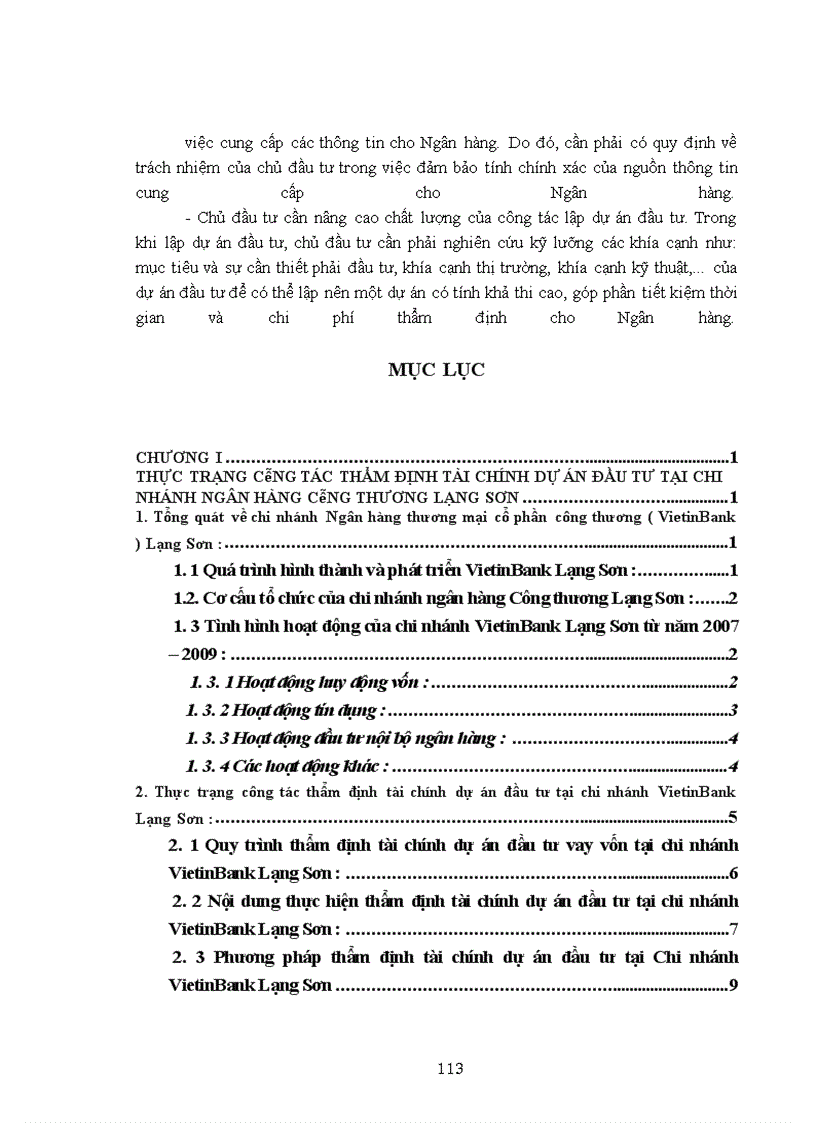 image for page Giải pháp hoàn thiện công tác thẩm định tài chính dự án đầu từ tại chi nhánh ngân hàng công thươnG LẠNG SƠN