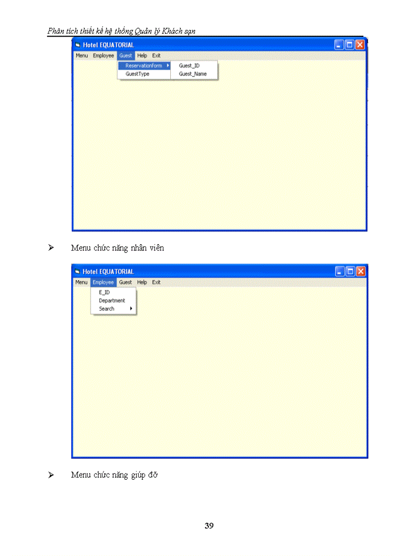 image for page Phân tích thiết kế hệ thống Quản lý Khách sạn