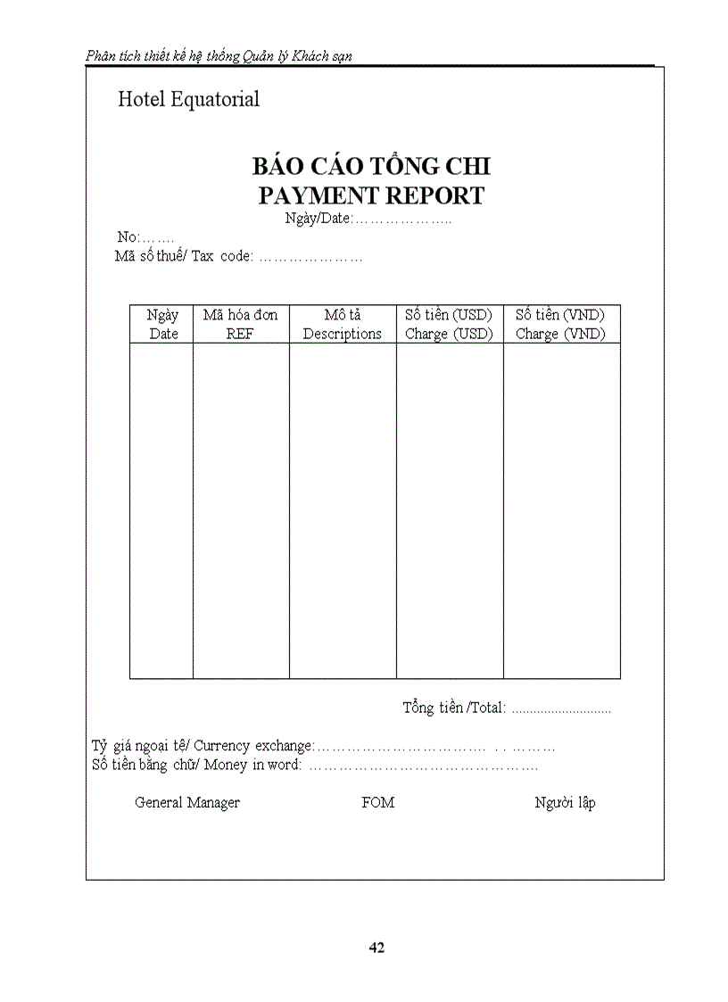 image for page Phân tích thiết kế hệ thống Quản lý Khách sạn
