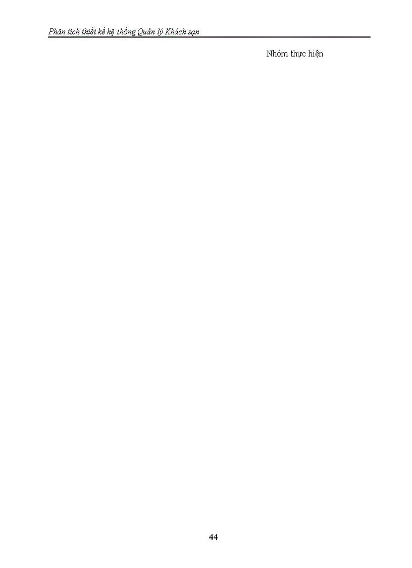 image for page Phân tích thiết kế hệ thống Quản lý Khách sạn