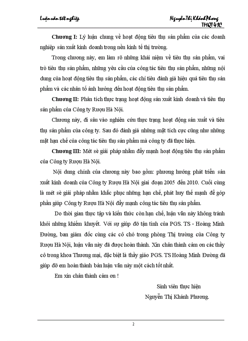 image for page Một số giải pháp thúc đẩy hoạt động tiêu thụ sản phẩm của Công ty Rượu Hà Nội