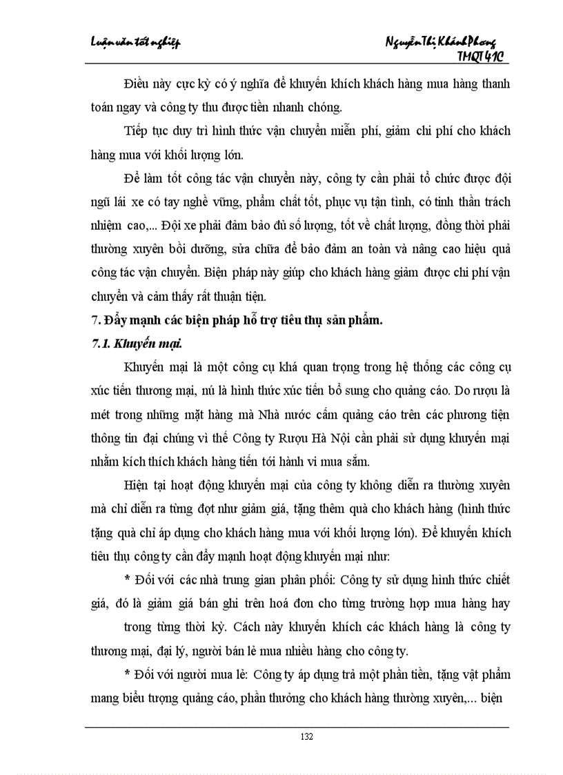 image for page Một số giải pháp thúc đẩy hoạt động tiêu thụ sản phẩm của Công ty Rượu Hà Nội