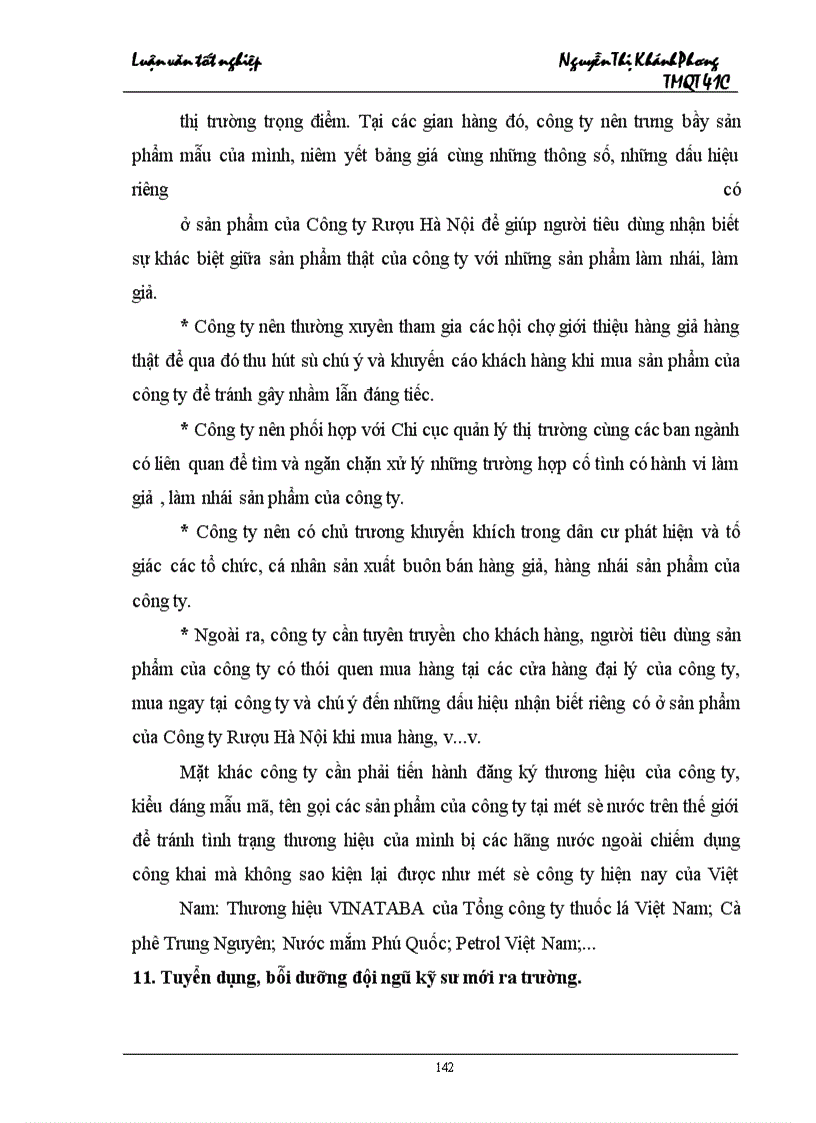 image for page Một số giải pháp thúc đẩy hoạt động tiêu thụ sản phẩm của Công ty Rượu Hà Nội