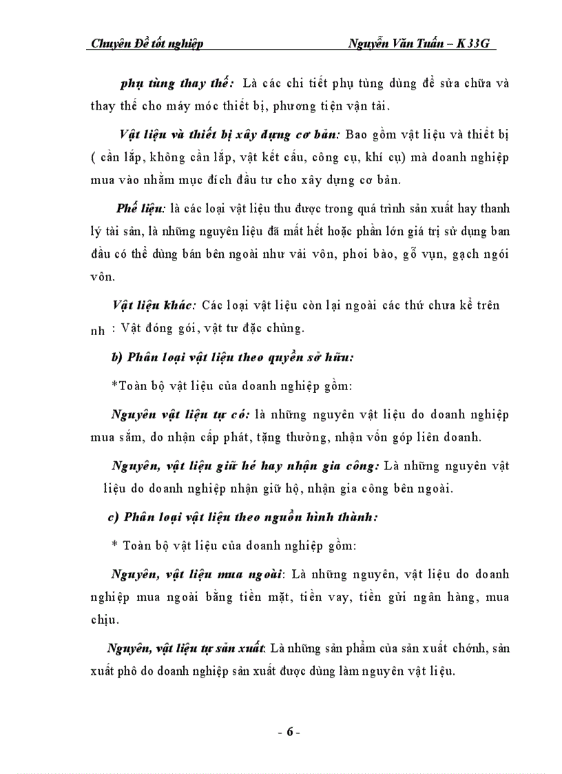 image for page Kế toán vật liệu - công cụ dụng cụ tại Công ty Môi Trường Ba Đình