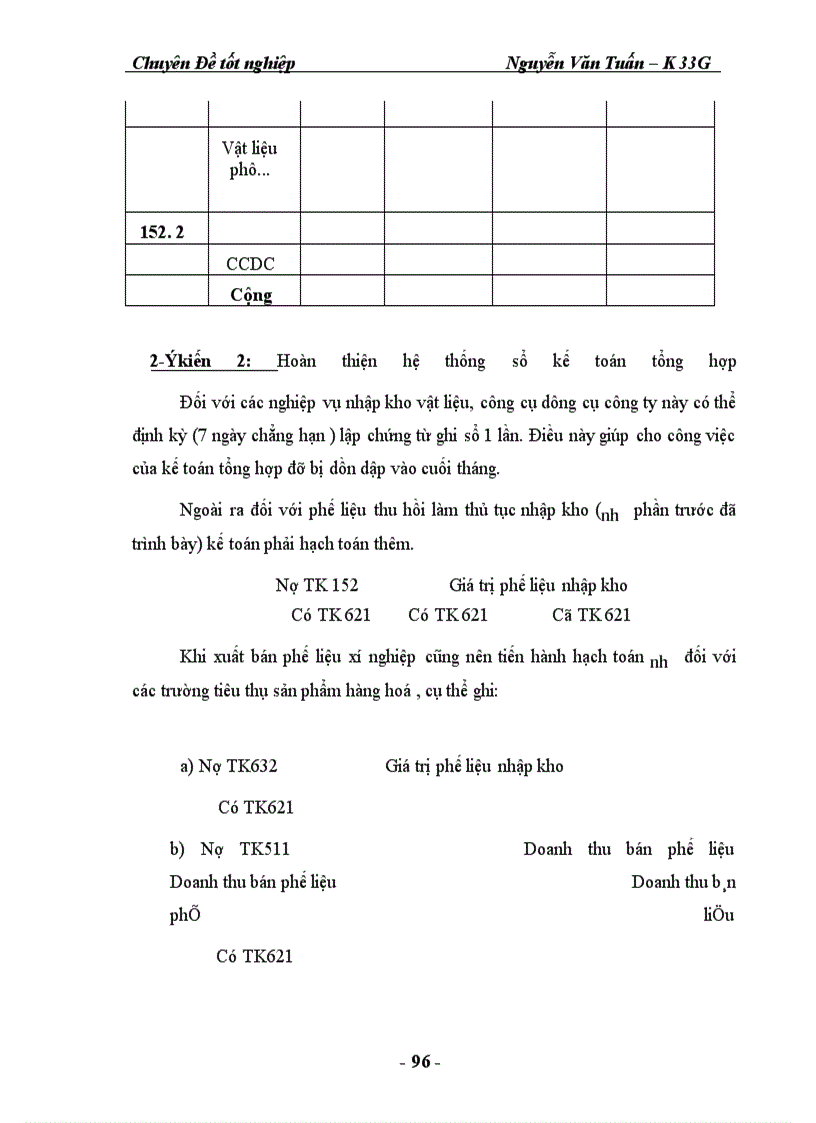 image for page Kế toán vật liệu - công cụ dụng cụ tại Công ty Môi Trường Ba Đình