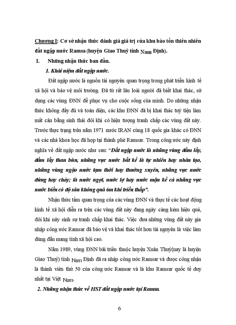 image for page Nghiên cứu đánh giá tổng giá trị kinh tế của Vườn Quốc Gia Giao Thuỷ (Huyện Giao Thuỷ tỉnh Nam Định) cho mục đích quản lý và phát triển bền vững