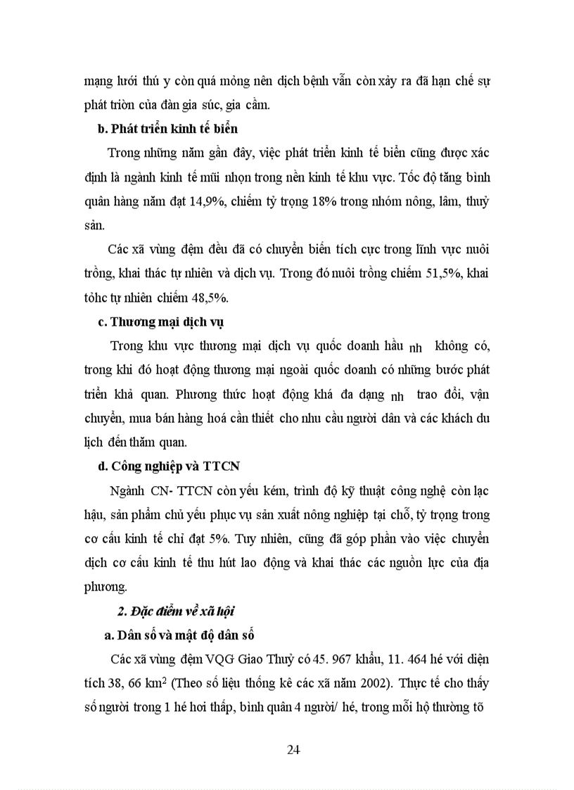 image for page Nghiên cứu đánh giá tổng giá trị kinh tế của Vườn Quốc Gia Giao Thuỷ (Huyện Giao Thuỷ tỉnh Nam Định) cho mục đích quản lý và phát triển bền vững