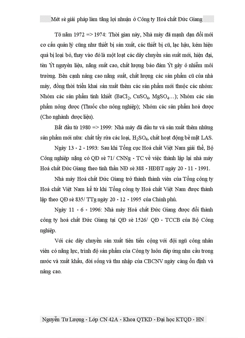 image for page Một số giải pháp làm tăng lợi nhuận ở Công ty Hoá chất Đức Giang