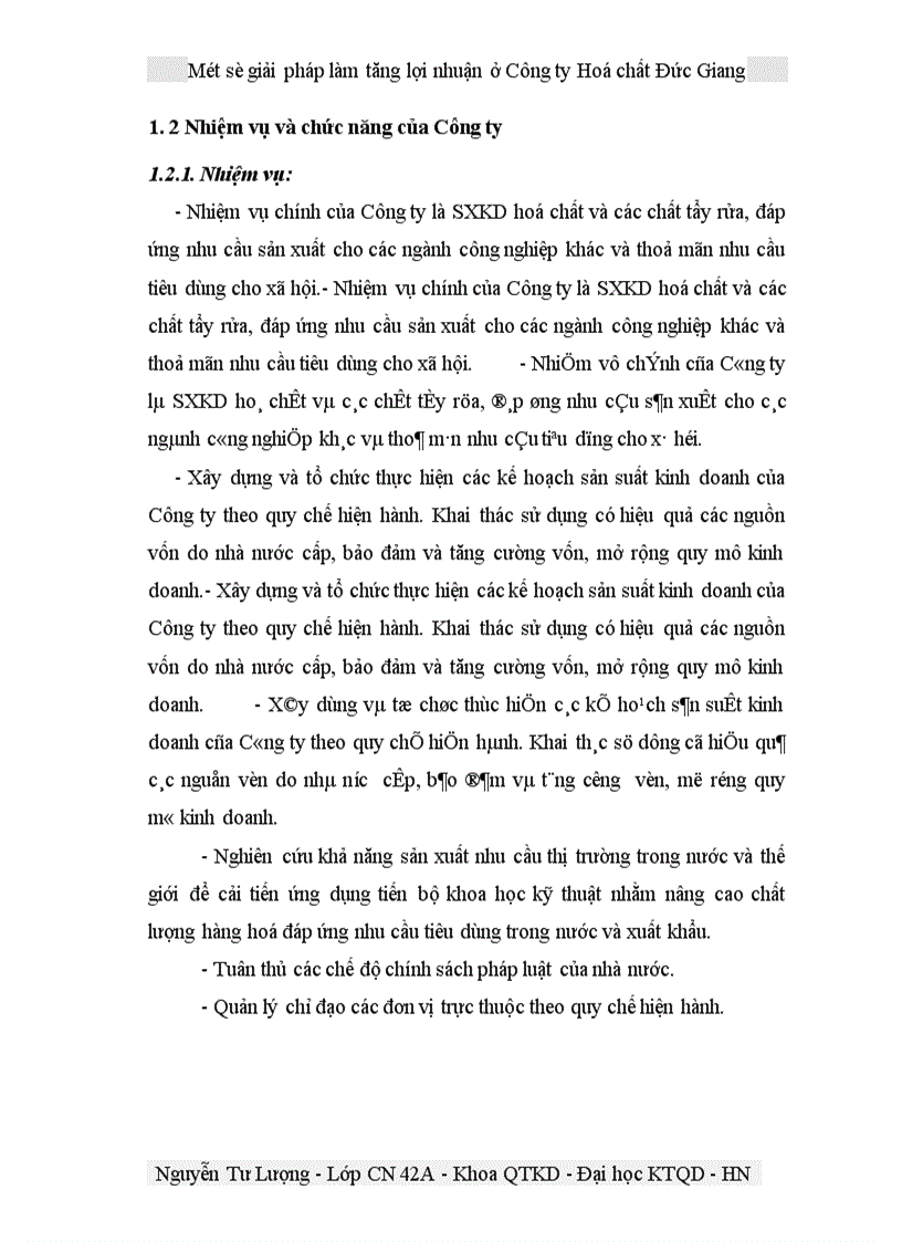 image for page Một số giải pháp làm tăng lợi nhuận ở Công ty Hoá chất Đức Giang