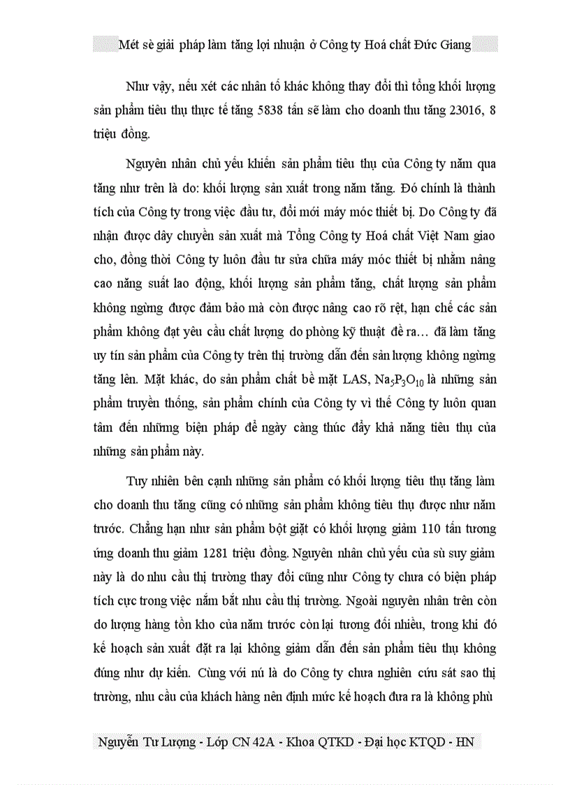 image for page Một số giải pháp làm tăng lợi nhuận ở Công ty Hoá chất Đức Giang