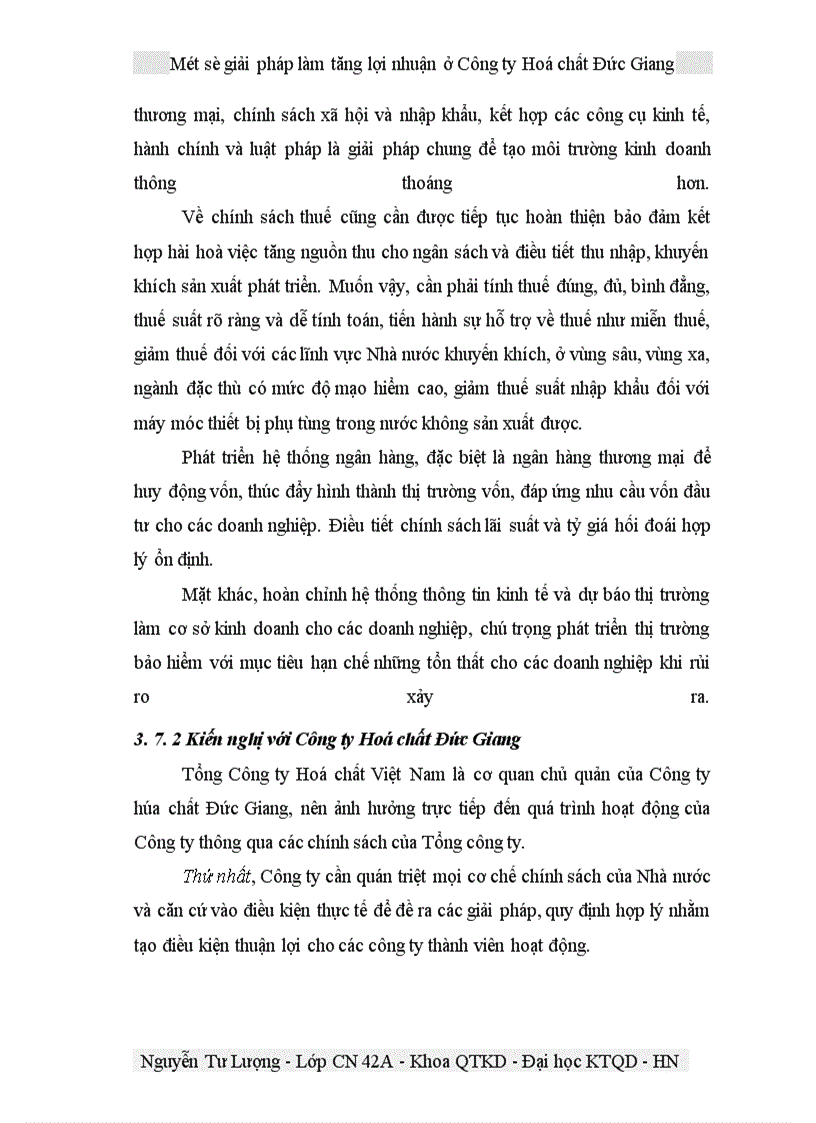 image for page Một số giải pháp làm tăng lợi nhuận ở Công ty Hoá chất Đức Giang