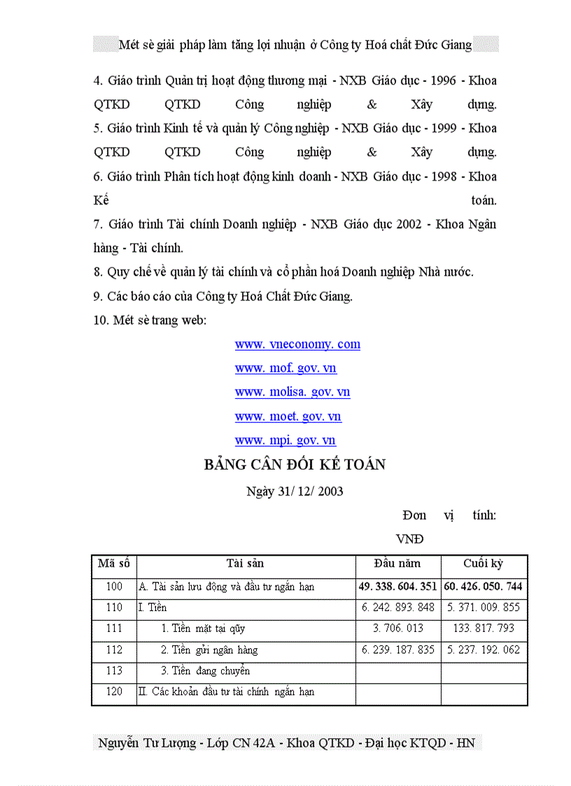 image for page Một số giải pháp làm tăng lợi nhuận ở Công ty Hoá chất Đức Giang