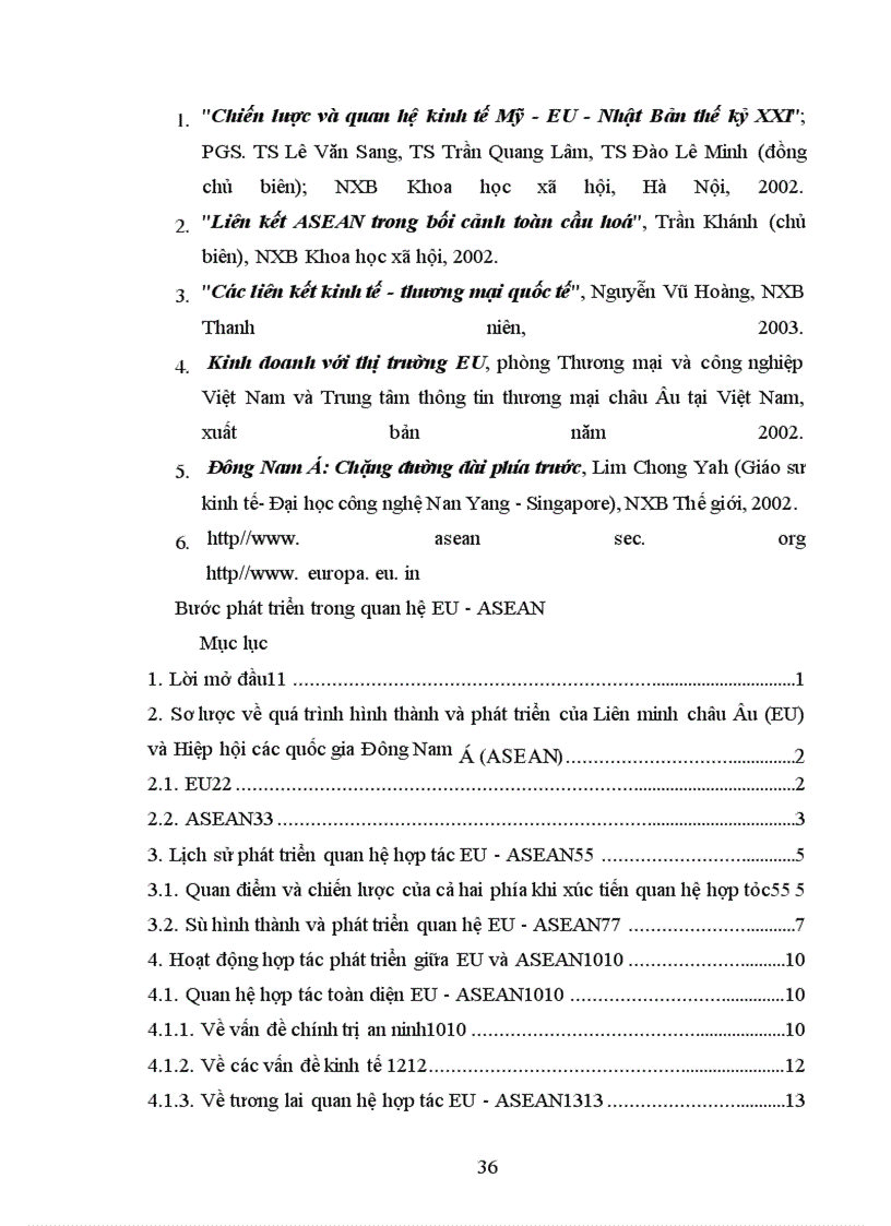image for page Hoạt động hợp tác phát triển giữa EU và ASEAN