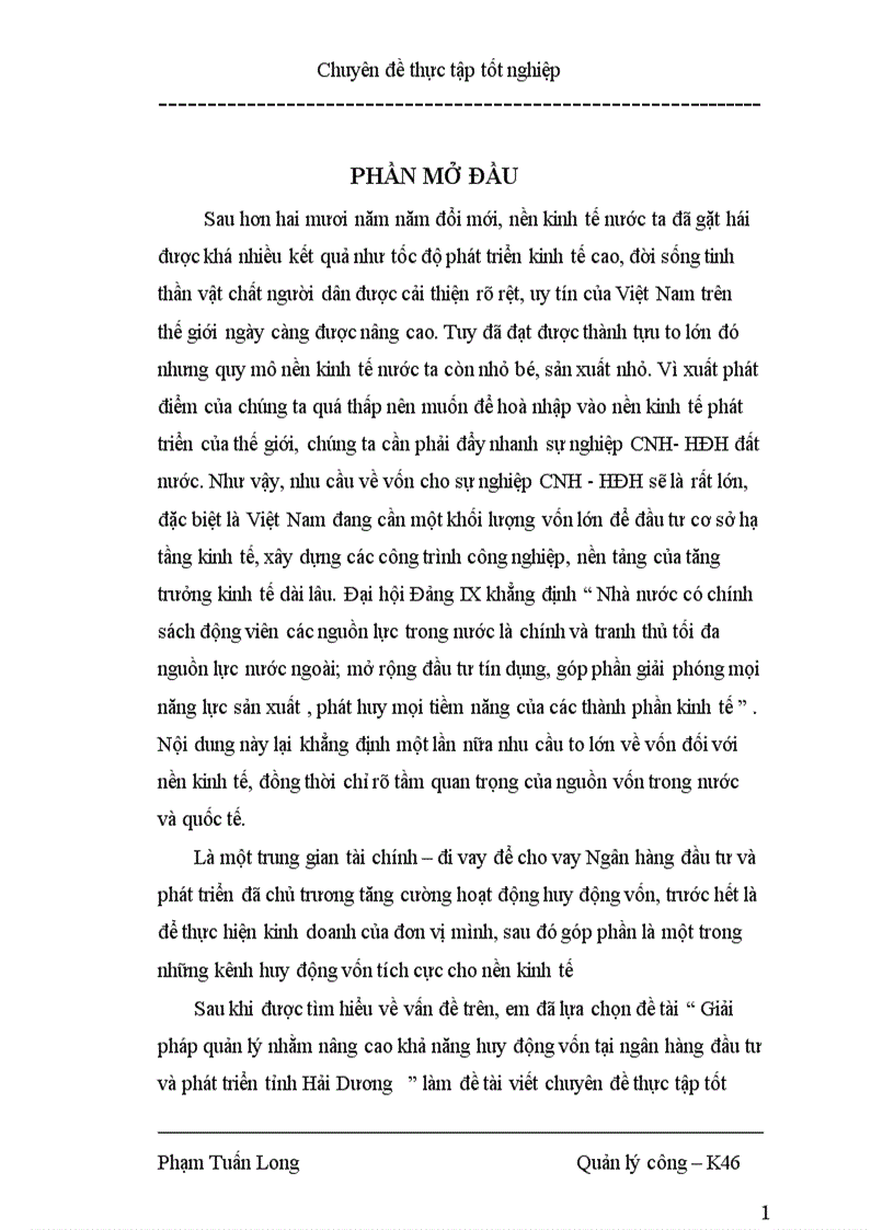 image for page Giải pháp quản lý nhằm nâng cao khả năng huy động vốn tại ngân hàng đầu tư và phát triển tỉnh Hải Dương