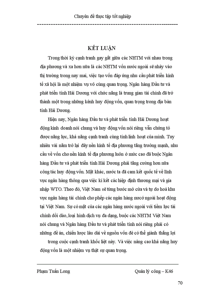 image for page Giải pháp quản lý nhằm nâng cao khả năng huy động vốn tại ngân hàng đầu tư và phát triển tỉnh Hải Dương