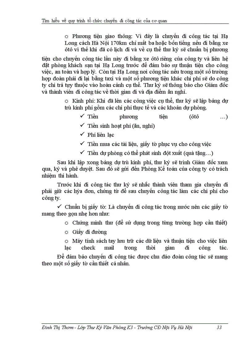 image for page Tìm hiểu về quy trình tổ chức chuyến đi công tác của cơ quan, tổ chức