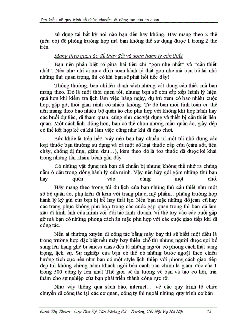 image for page Tìm hiểu về quy trình tổ chức chuyến đi công tác của cơ quan, tổ chức