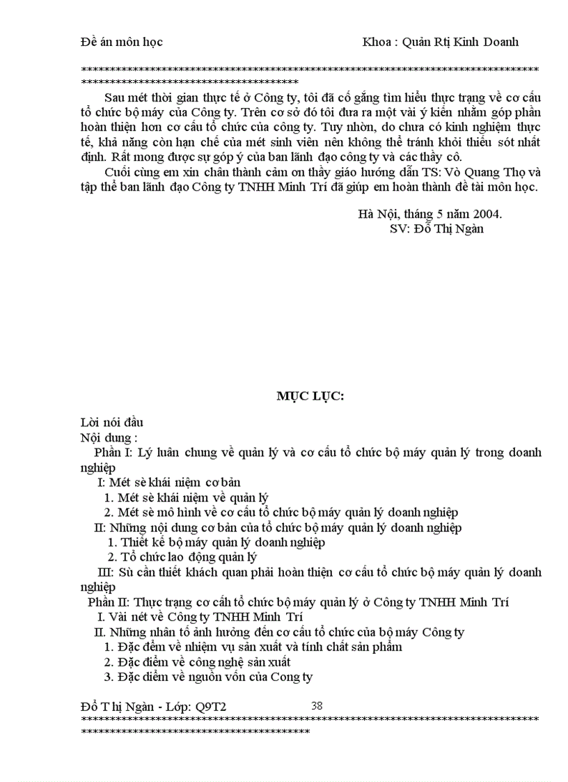 image for page Hoàn thiện cơ cấu tổ chức bộ máy quản lý ở công ty TNHH Minh Trí