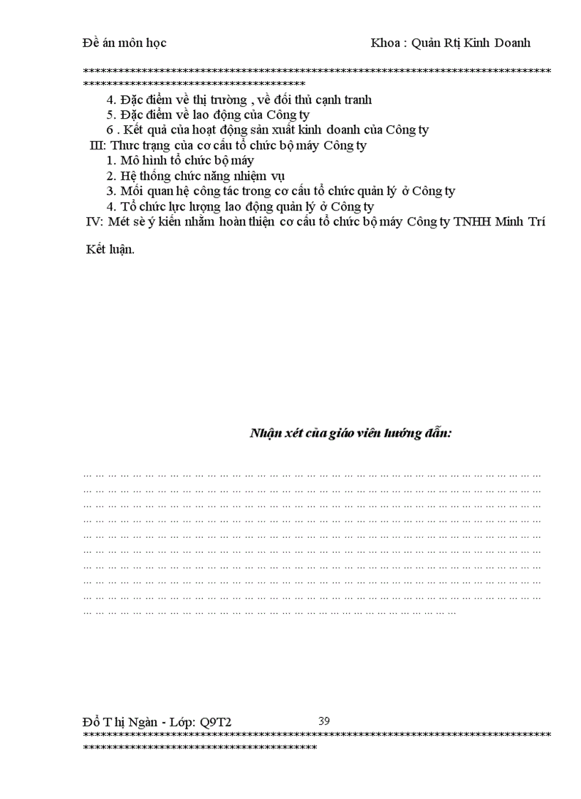 image for page Hoàn thiện cơ cấu tổ chức bộ máy quản lý ở công ty TNHH Minh Trí
