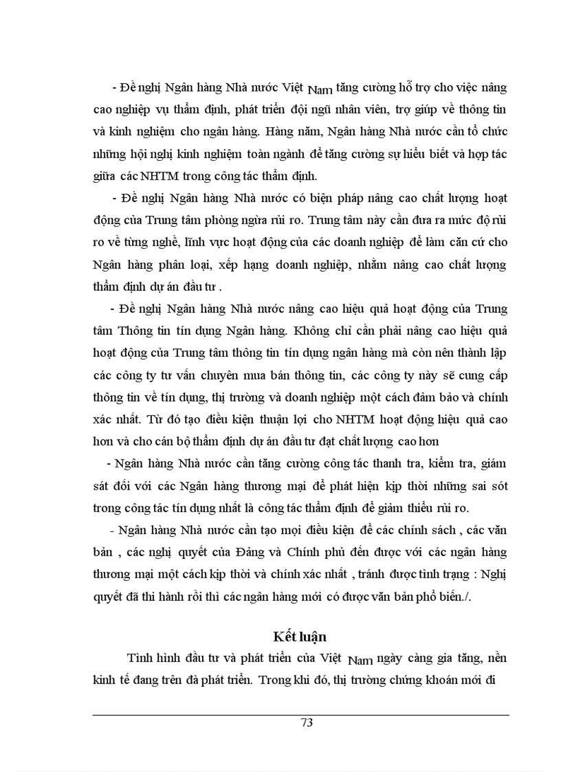 image for page Thẩm định dự án đầu tư và một số đề xuất nhằm nâng cao chất lượng công tác thẩm định dự án đầu tư tại NHĐT & PT Hà Nội