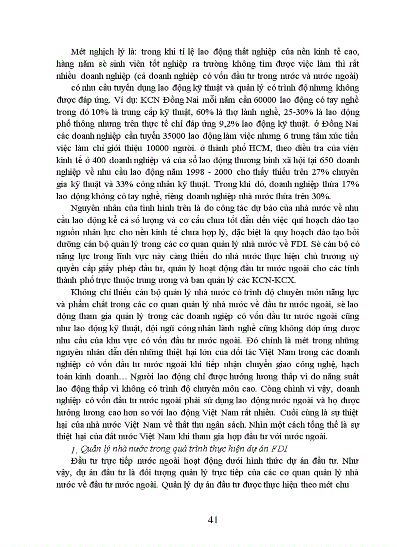 image for page Quản lí nhà nước đối với FDI