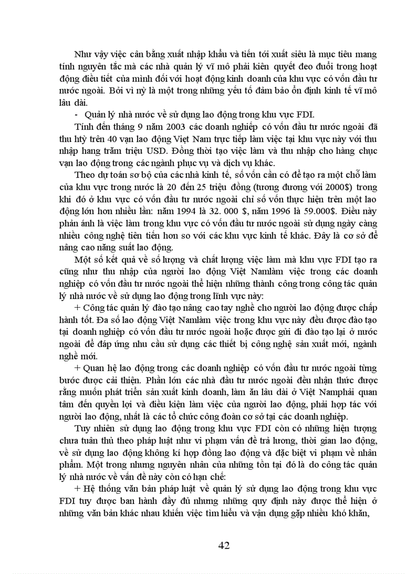 image for page Quản lí nhà nước đối với FDI