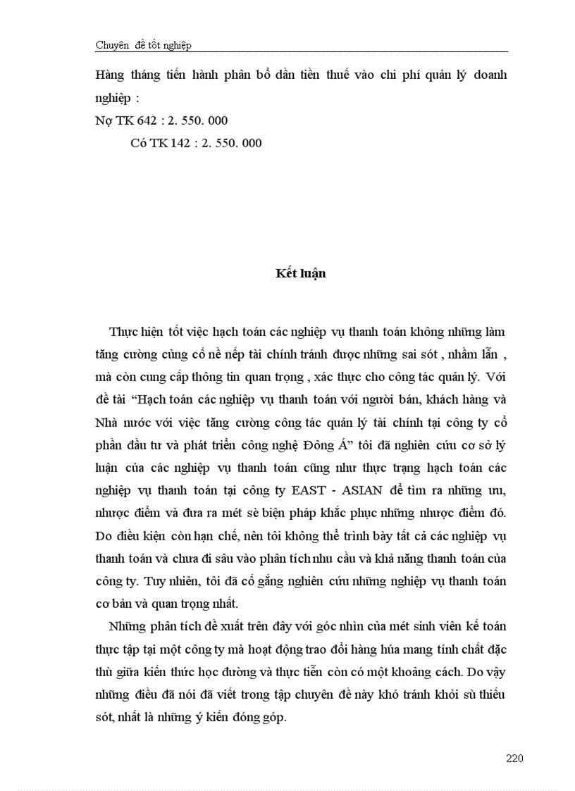 image for page Hạch toán các nghiệp vụ thanh toán với người bán, khách hàng và Nhà nước với việc tăng cường công tác quản lý tài chính tại công ty cổ phần đầu tư và phát triển công nghệ Đông á