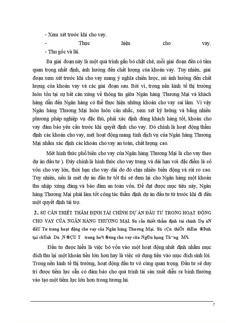 image for page Một số giải pháp nâng cao chất lượng thẩm định tài chính dự án đầu tư trong hoạt động cho vay tại NHNTVN.