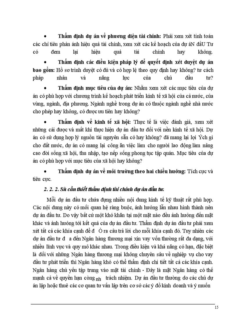image for page Một số giải pháp nâng cao chất lượng thẩm định tài chính dự án đầu tư trong hoạt động cho vay tại NHNTVN.