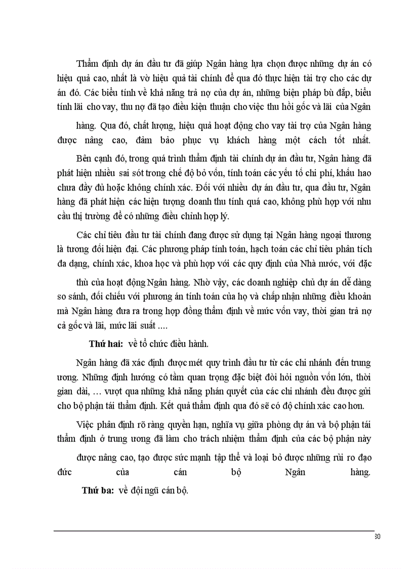 image for page Một số giải pháp nâng cao chất lượng thẩm định tài chính dự án đầu tư trong hoạt động cho vay tại NHNTVN.