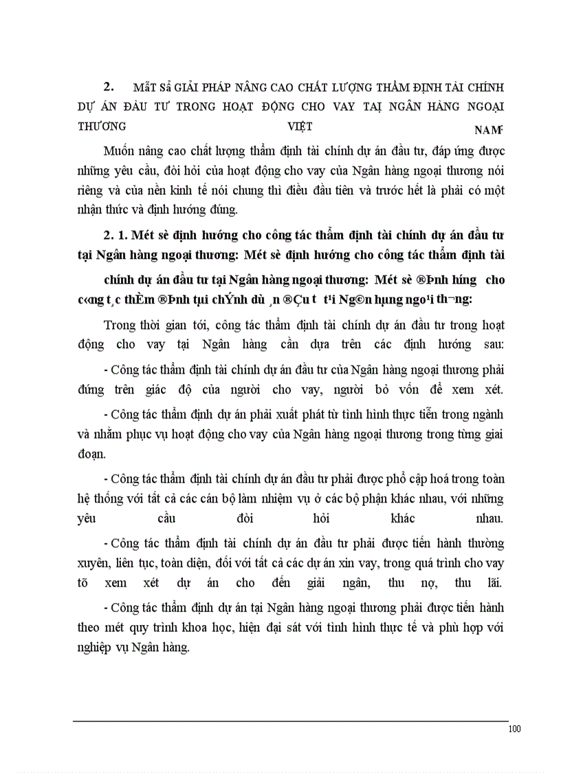 image for page Một số giải pháp nâng cao chất lượng thẩm định tài chính dự án đầu tư trong hoạt động cho vay tại NHNTVN.