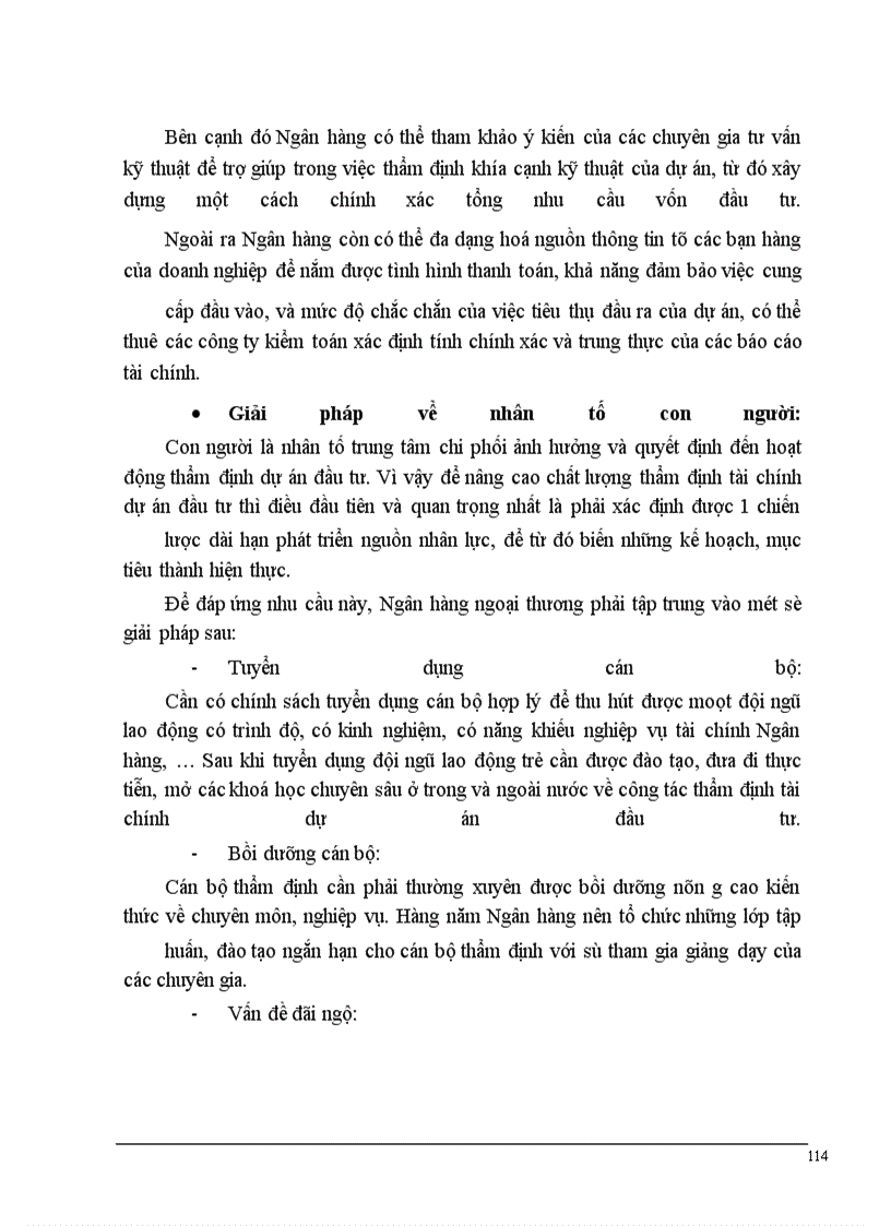 image for page Một số giải pháp nâng cao chất lượng thẩm định tài chính dự án đầu tư trong hoạt động cho vay tại NHNTVN.
