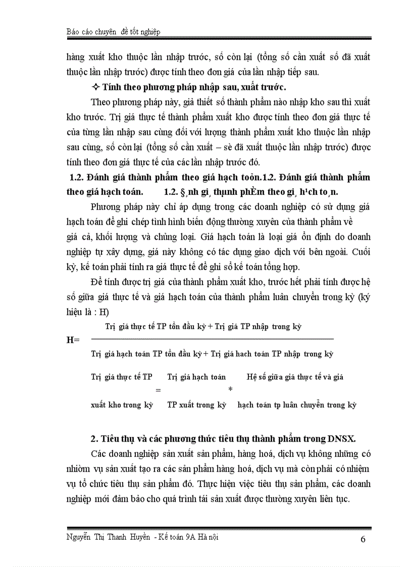 image for page Tổ chức kế toán thành phẩm, tiêu thụ thành phẩm và xác định kết quả sản xuất kinh doanh ở Công ty Bánh kẹo Hải Hà