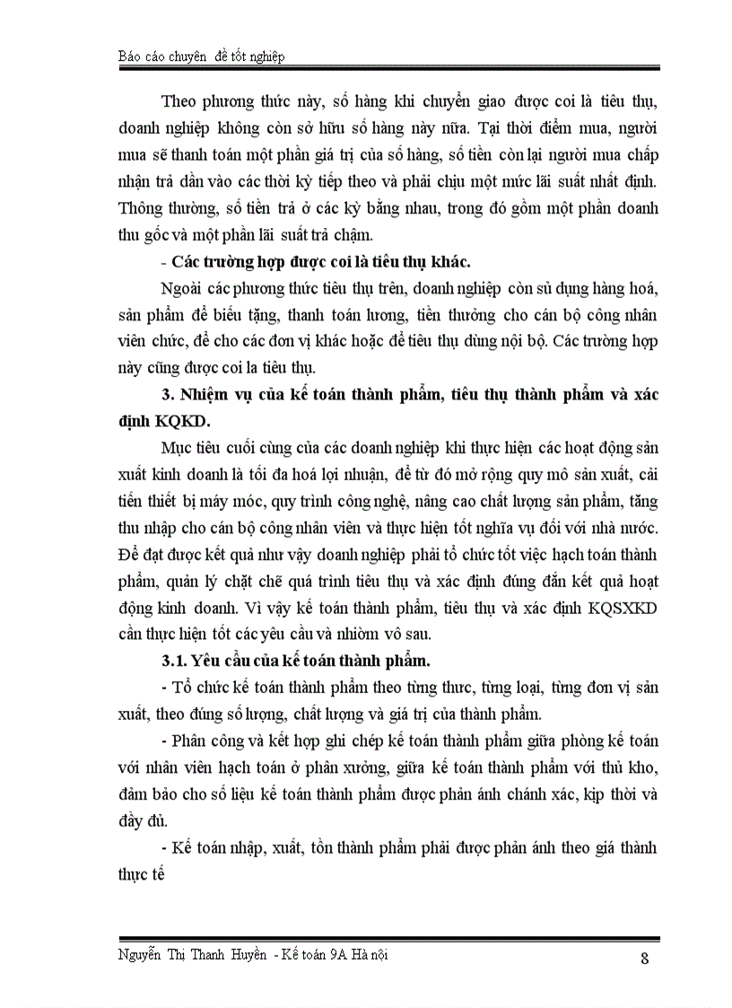 image for page Tổ chức kế toán thành phẩm, tiêu thụ thành phẩm và xác định kết quả sản xuất kinh doanh ở Công ty Bánh kẹo Hải Hà