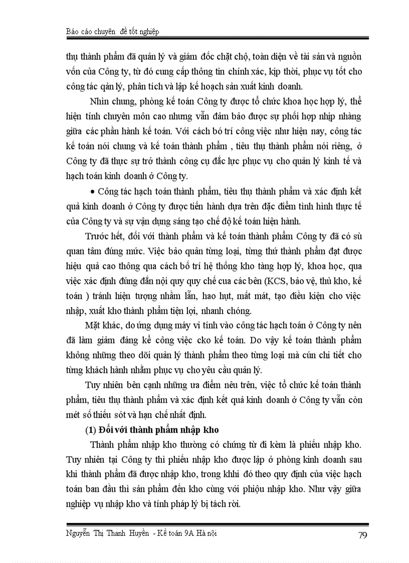 image for page Tổ chức kế toán thành phẩm, tiêu thụ thành phẩm và xác định kết quả sản xuất kinh doanh ở Công ty Bánh kẹo Hải Hà