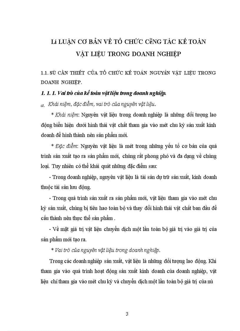 image for page Tổ chức công tác kế toán nguyên vật liệu với việc nâng cao hiệu quả sử dụng nguyên vật liệu ở Công ty TNHH Tân Đô